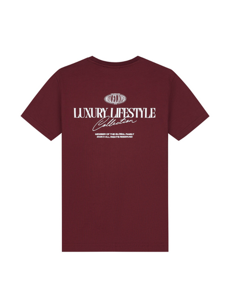 Malelions Kids Relaxed Lifestyle T-Shirt - Burgundy Malelions Malelions Kids Relaxed Lifestyle T-Shirt - Burgundy