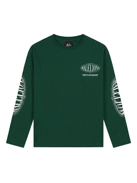 Malelions Kids Relaxed Lifestyle Longsleeve T-Shirt - Racing Green Malelions Malelions Kids Relaxed Lifestyle Longsleeve T-Shirt - Racing Green