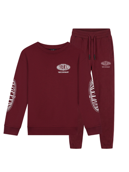 Malelions Malelions Kids Lifestyle Combi-Set - Burgundy Malelions Kids Lifestyle Combi-Set - Burgundy
