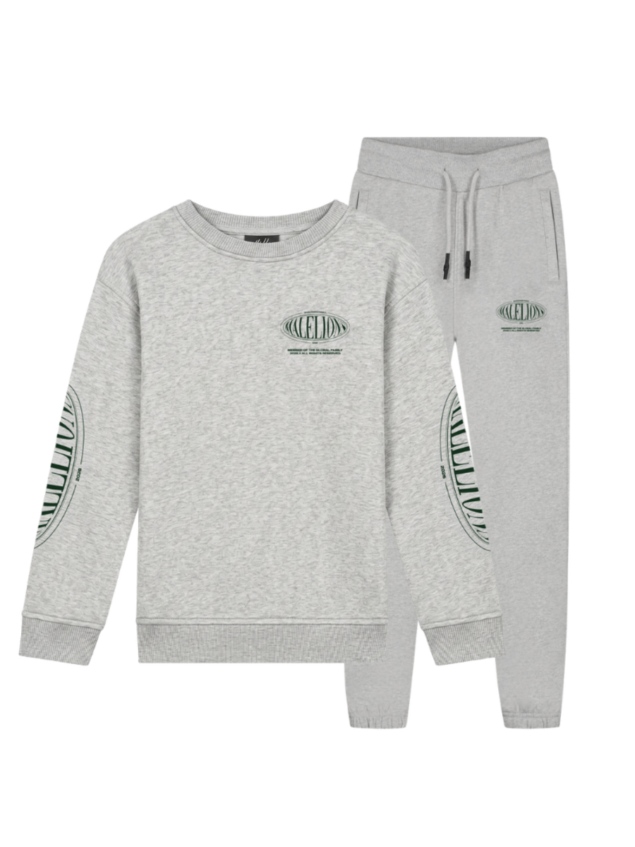 Malelions Kids Lifestyle Combi-Set - Grey Melange Malelions Malelions Kids Lifestyle Combi-Set - Grey Melange