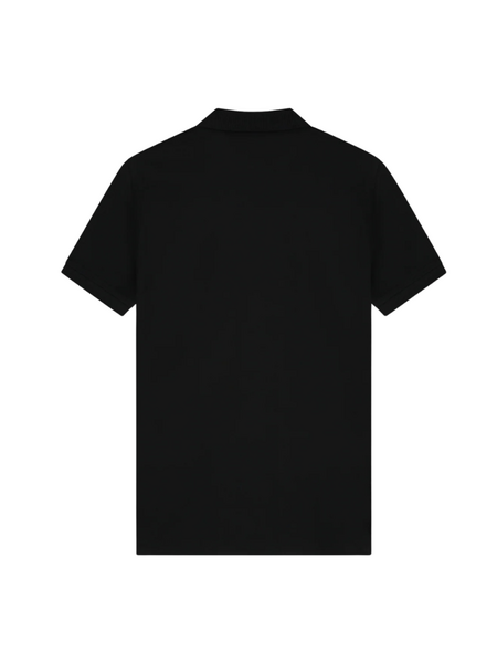 Malelions Pique Zip Polo - Black Malelions Malelions Pique Zip Polo - Black