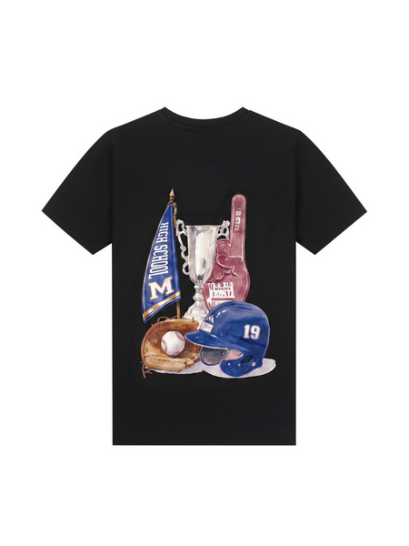 Malelions Kids Relaxed Champions T-Shirt - Black Malelions Malelions Kids Relaxed Champions T-Shirt - Black