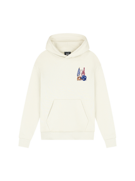 Malelions Kids Relaxed Champions Hoodie - Off-White Malelions Malelions Kids Relaxed Champions Hoodie - Off-White