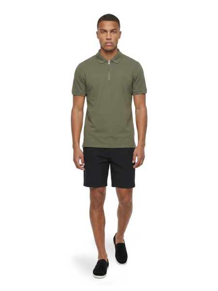Malelions Malelions Pique Zip Polo - Dark Sage Malelions Pique Zip Polo - Dark Sage