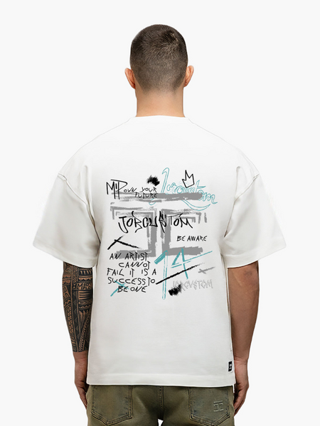 JorCustom Artist Loose Fit T-Shirt - White JorCustom JorCustom Artist Loose Fit T-Shirt - White
