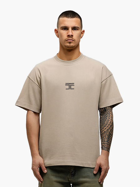 JorCustom Artist Loose Fit T-Shirt - Taupe JorCustom JorCustom Artist Loose Fit T-Shirt - Taupe