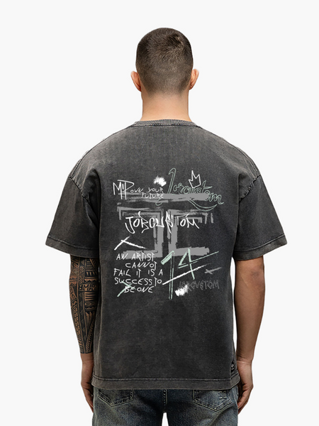 JorCustom Artist Loose Fit T-Shirt - Acid Grey JorCustom JorCustom Artist Loose Fit T-Shirt - Acid Grey