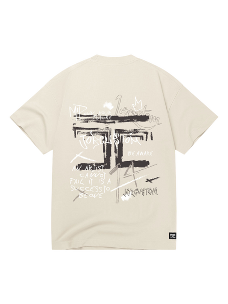 JorCustom Artist Loose Fit T-Shirt - Creme JorCustom JorCustom Artist Loose Fit T-Shirt - Creme