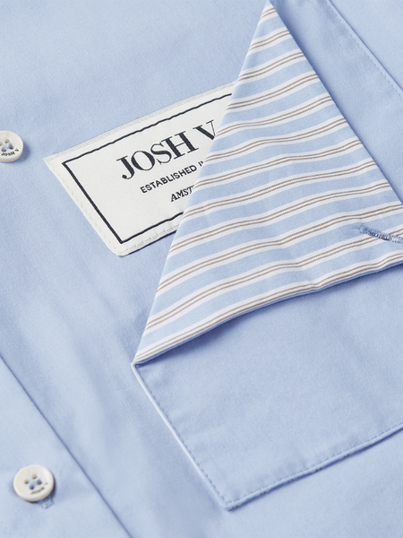 Josh V Romulo Blouse - Mid Blue Josh V Josh V Romulo Blouse - Mid Blue