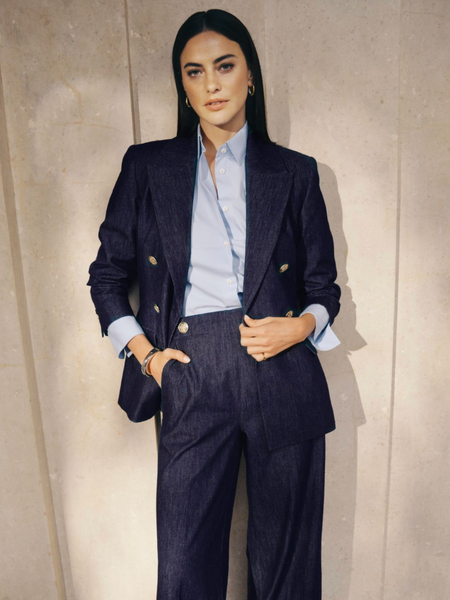 Josh V Indira Pants - Dark Blue Chambray Josh V Josh V Indira Pants - Dark Blue Chambray