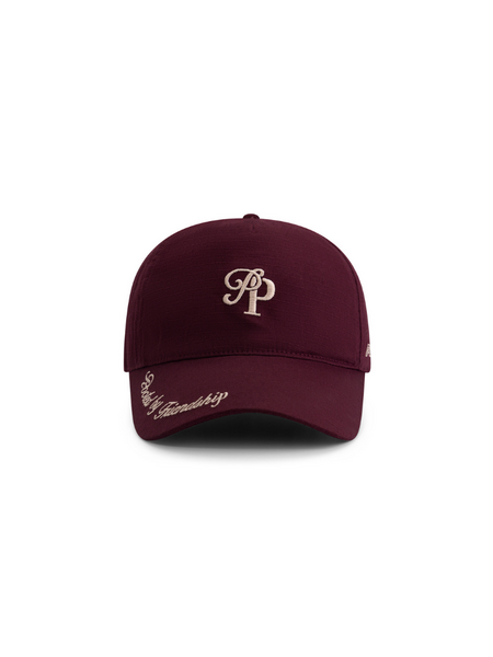 Pure Path Initials Cap - Wine Red