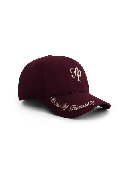 Pure Path Pure Path Initials Cap - Wine Red