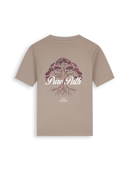 Pure Path Pure Path Rooted Tree T-shirt - Taupe
