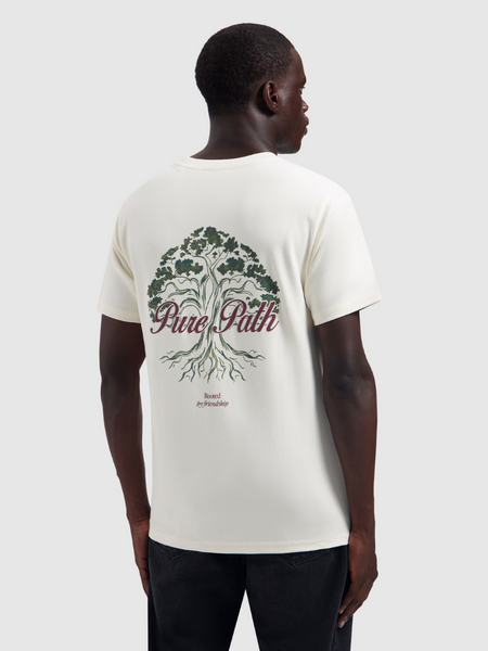 Pure Path Pure Path Rooted Tree T-shirt - Ecru