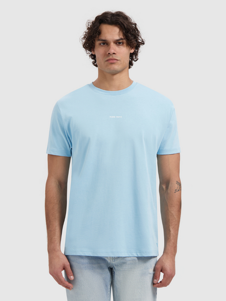 Pure Path Pure Path Essential Logo T-shirt - Sky Blue