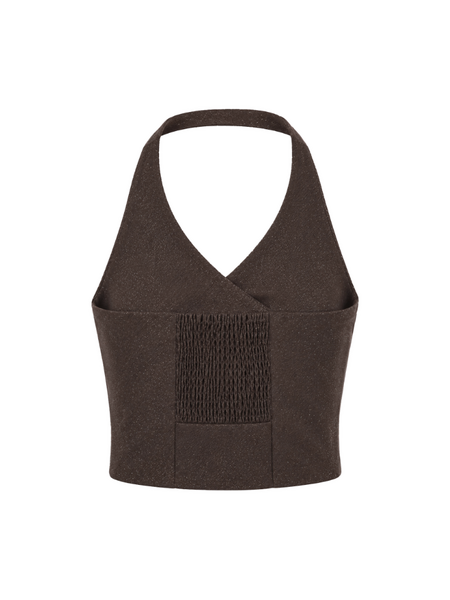 Nikkie Nikkie Anou Halter top - Chocolate Torte