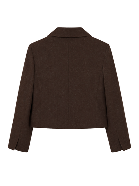 Nikkie Nikkie Anou Short Blazer - Chocolate Chip