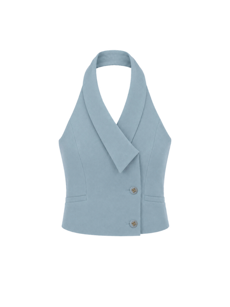 Nikkie Alani Waistcoat - Frozen Blue