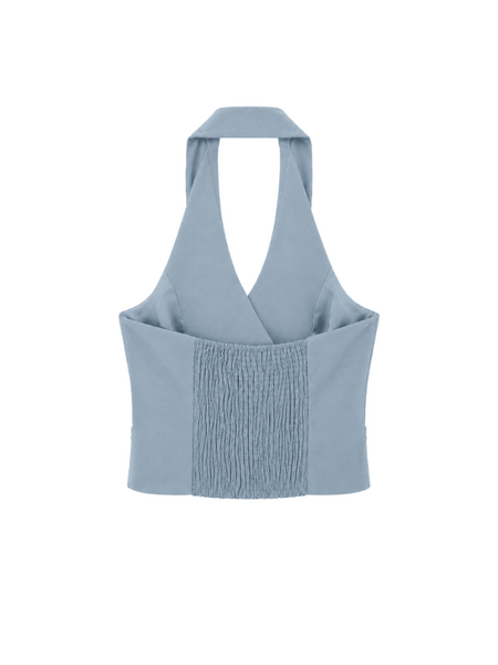 Nikkie Nikkie Alani Waistcoat - Frozen Blue
