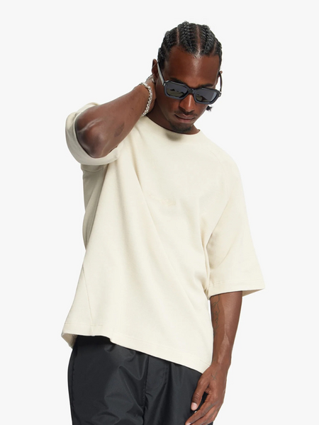 Croyez Croyez Waffle Raglan T-Shirt - Light Beige Croyez Waffle Raglan T-Shirt - Light Beige