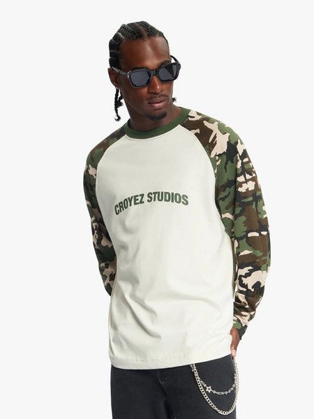 Croyez Croyez Two Tone Camo Longsleeve - Camo Croyez Two Tone Camo Longsleeve - Camo