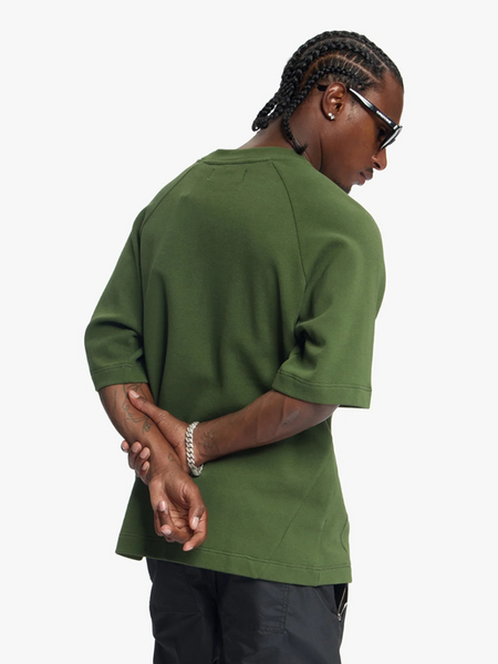 Croyez Croyez Waffle Raglan T-Shirt - Forest Green