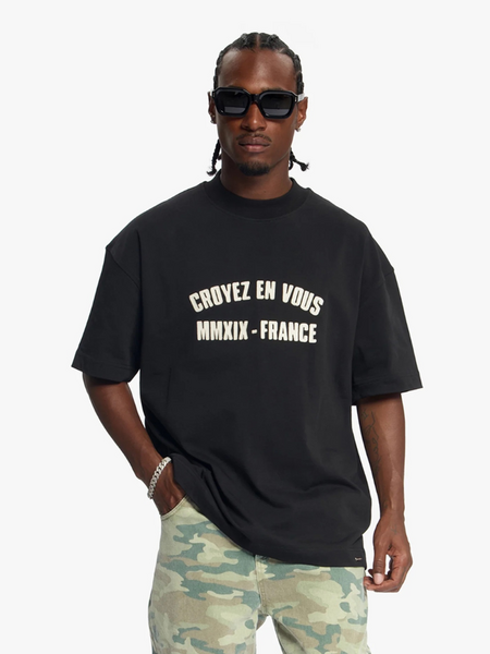 Croyez Croyez Applique T-Shirt - Black Croyez Applique T-Shirt - Black