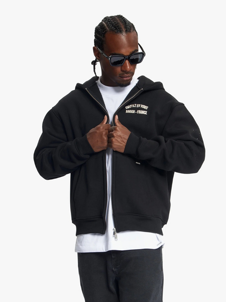 Croyez Croyez Rhinestone Zip Hoodie - Black Croyez Rhinestone Zip Hoodie - Black
