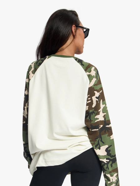 Croyez Croyez Women Two Tone Camo Longsleeve - Camo