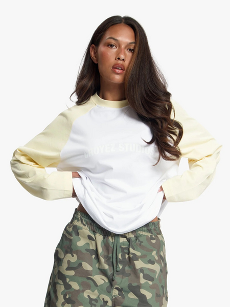 Croyez Women Two Tone Longsleeve - Light Yellow