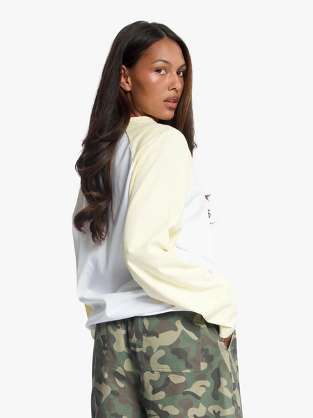 Croyez Women Two Tone Longsleeve - Light Yellow Croyez Croyez Women Two Tone Longsleeve - Light Yellow