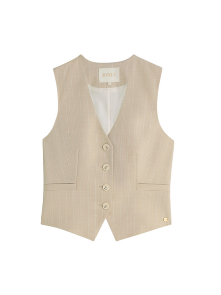 Josh V Josh V Chantilly Gilet - Soft Stone Melange