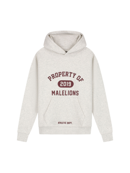 Malelions Malelions Kids Relaxed Property Hoodie - Grey Melange
