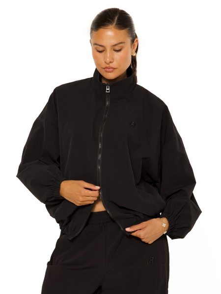 La Sisters La Sisters LA Official Embroidered Zip Up Jack - Black