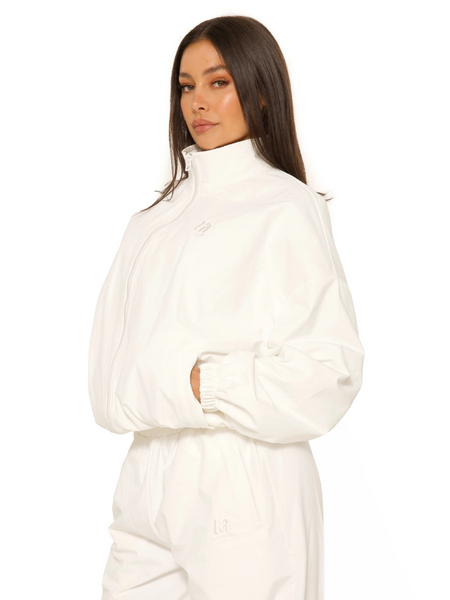 La Sisters La Sisters LA Official Embroidered Zip Up Jack - White