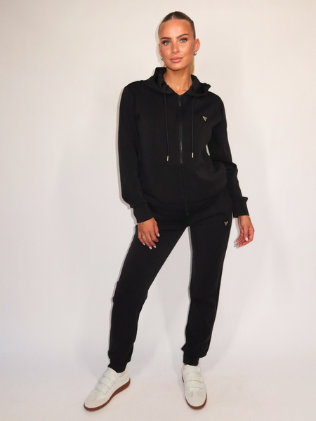 Guess Olympe Full Zip Hoodie - Jet Black Guess Guess Olympe Full Zip Hoodie - Jet Black