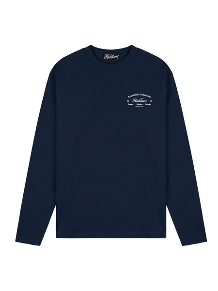Malelions Marina Longsleeve T-Shirt - Navy Malelions Malelions Marina Longsleeve T-Shirt - Navy