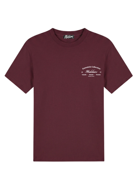 Malelions Marina T-Shirt - Burgundy Malelions Malelions Marina T-Shirt - Burgundy