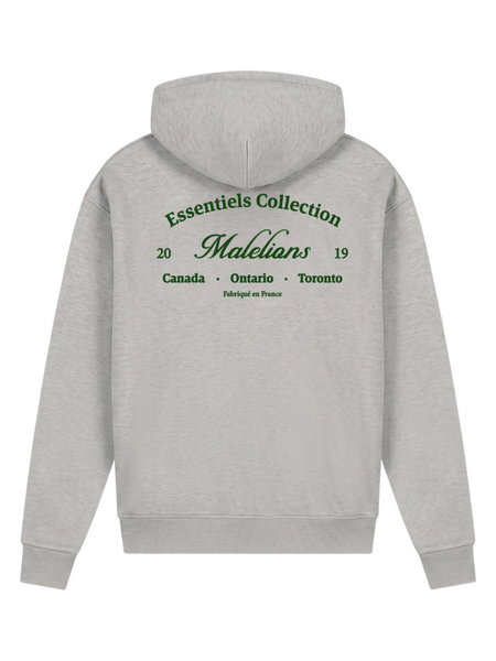 Malelions Malelions Marina Zip Hoodie - Grey Melange