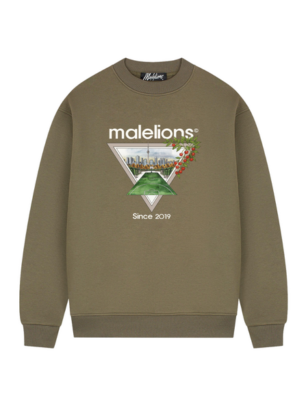 Malelions Malelions Athletic Garden Sweater - Stone Grey