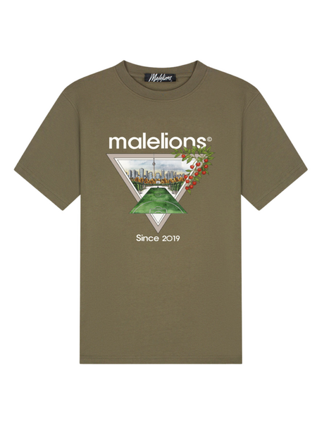 Malelions Malelions Athletic Garden T-Shirt - Stone Grey Malelions Athletic Garden T-Shirt - Stone Grey