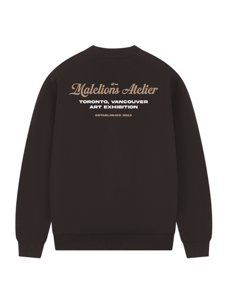 Malelions Malelions University Sweater - Brown Malelions University Sweater - Brown