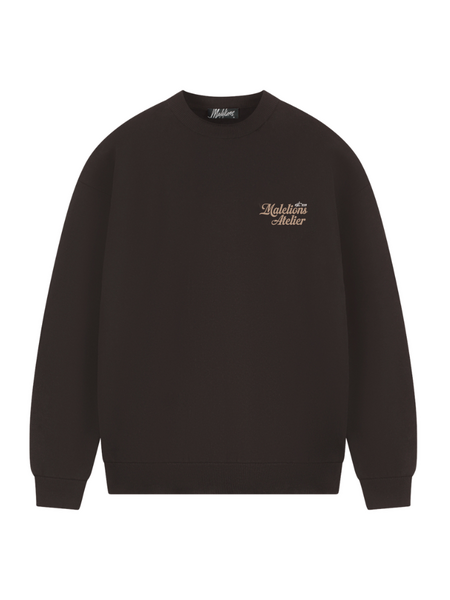 Malelions University Sweater - Brown Malelions Malelions University Sweater - Brown