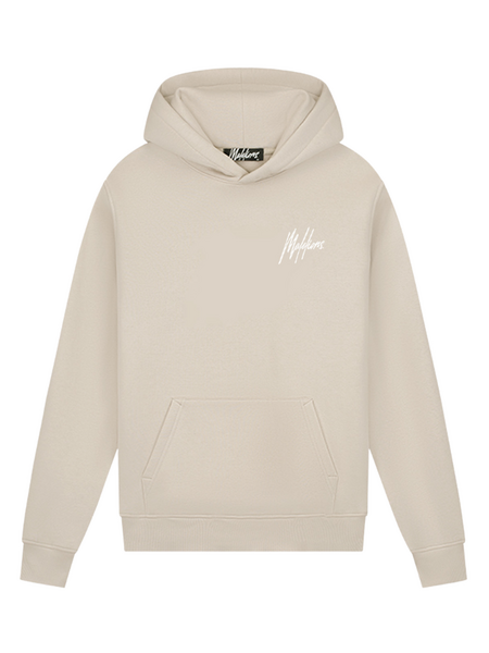 Malelions Malelions Striped Signature Hoodie - Almond Malelions Striped Signature Hoodie - Almond
