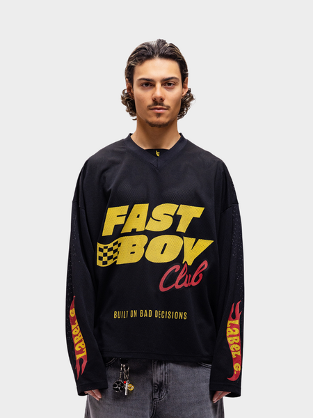 Label Garment Fast Boy Jersey - Black