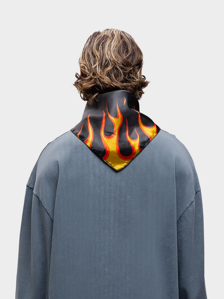 Label Garment Label Garment Fast Boy Satin Scarf - Black