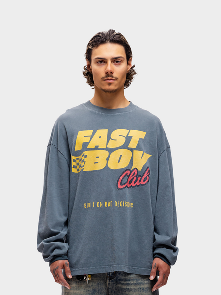 Label Garment Fast Boy Longsleeve - Washed Grey