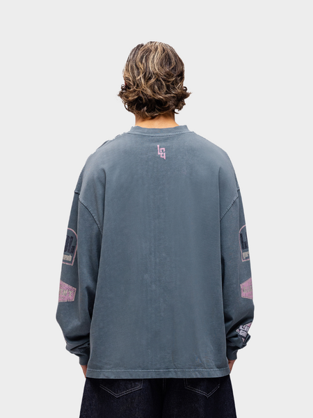 Label Garment Label Garment Pitlane Longsleeve Tee - Washed Grey