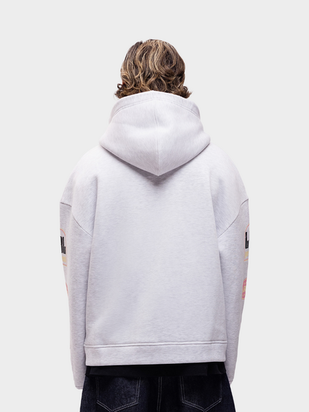 Label Garment Pitlane Heavyweight Zip Hoody - Heather Grey Label Garment Label Garment Pitlane Heavyweight Zip Hoody - Heather Grey