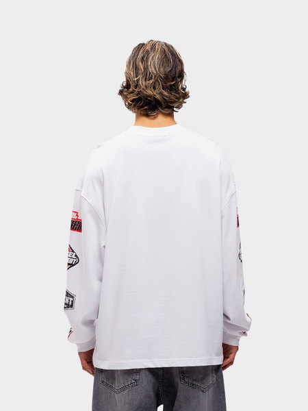 Label Garment Burnout Longsleeve Tee - Pure White Label Garment Label Garment Burnout Longsleeve Tee - Pure White